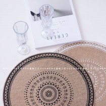 北歐麻布餐墊 裝飾桌墊 民族風波希米亞桌布 餐墊背景拍照編織