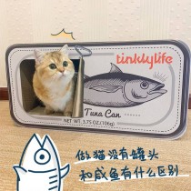 【美安免運】美國Tinklylife 魚罐頭貓抓板